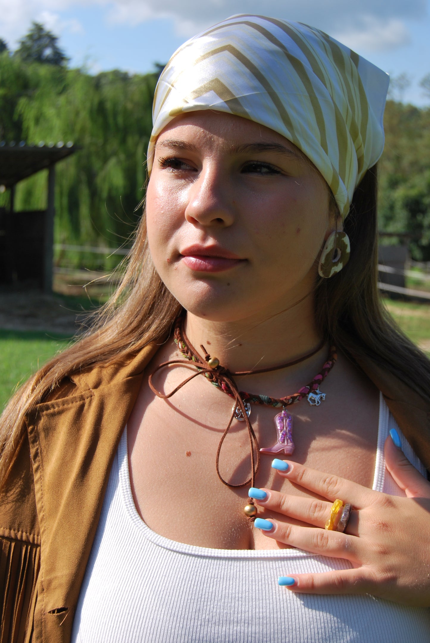 Texas necklace con cordino