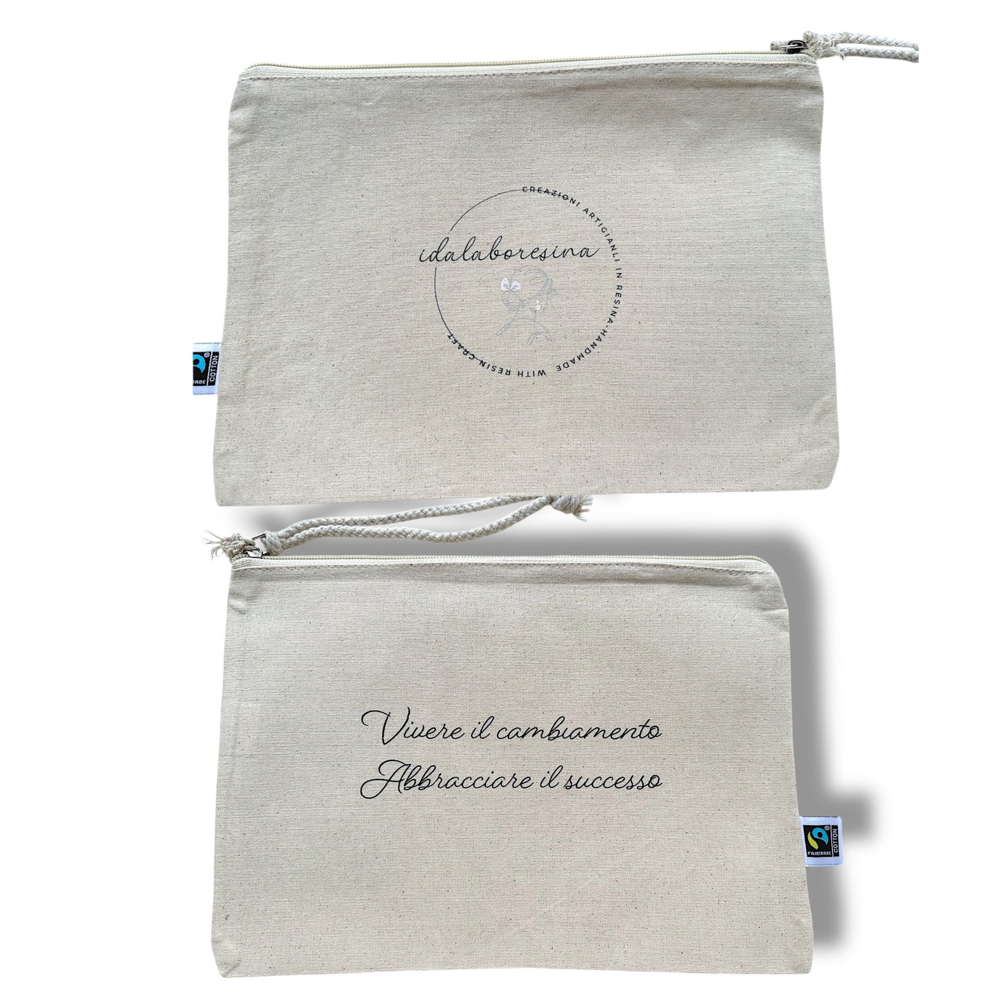 Pochette in cotone riciclato