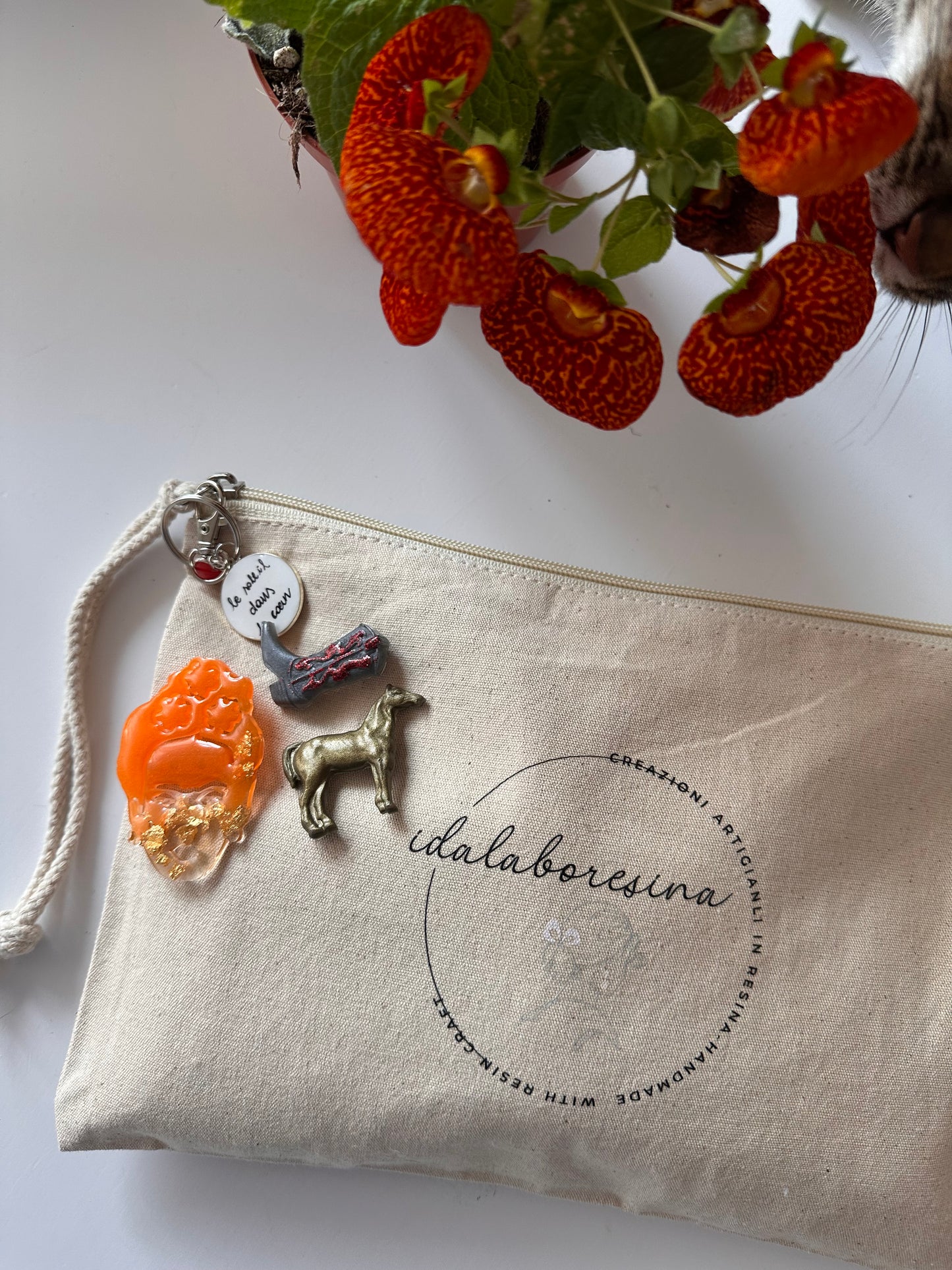 Pochette in cotone riciclato