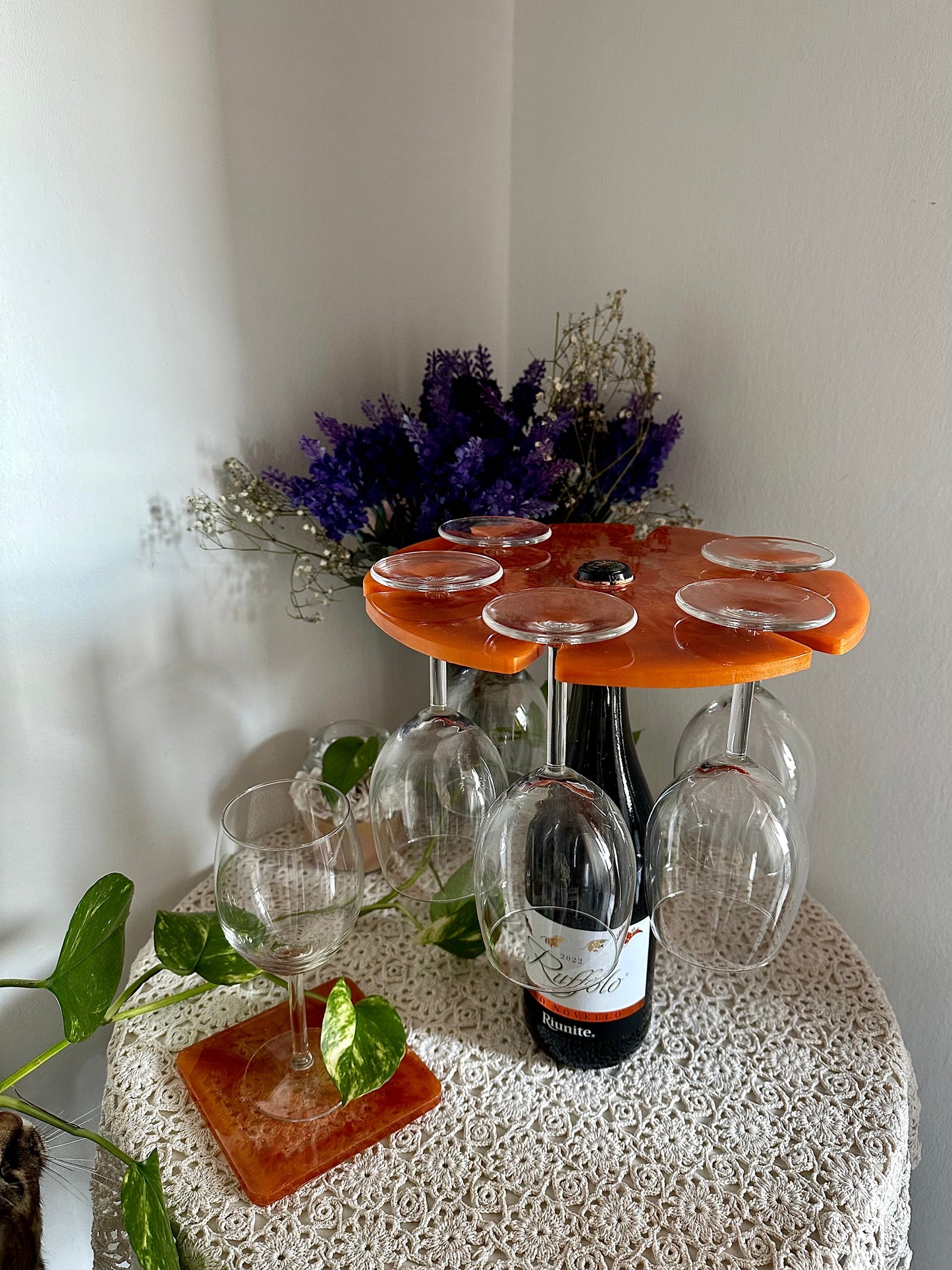 Set for six - glass holders